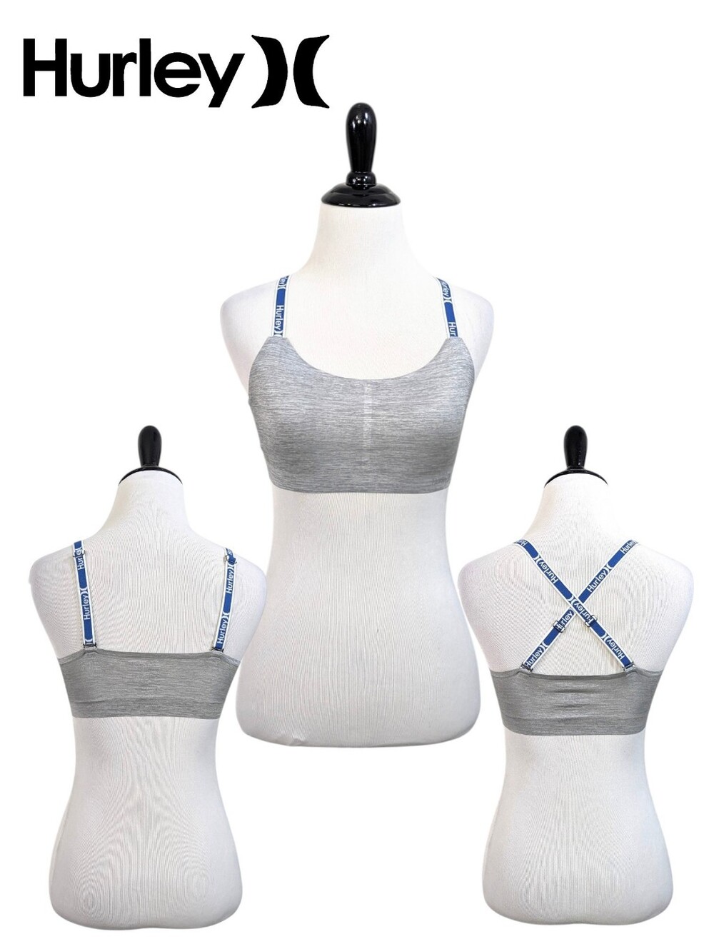 Hurley Lightweight Sports Bra - Size Small Womens - Light Support Logo Strap